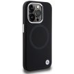 BMW BMHMP15XSILBK2 iPhone 15 Pro Max 6.7", fSignature Liquid Silicone MagSafe hátlap, tok, fekete