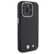 BMW iPhone 16 Pro M Smooth Full Wrapped Metal (BMHMP16L23PMWK) MagSafe hátlap, tok, fekete