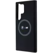 BMW Samsung Galaxy S24 Ultra M Silicone Printed Ring MagSafe (BMHMS24L23SROK) MagSafe hátlap, tok, fekete