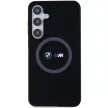 BMW BMHMS24M23SROK M Silicone Printed Ring MagSafe hátlap, tok Samsung Galaxy S24 Plus, fekete