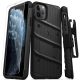 Zizo Bolt Cover iPhone 11 Pro ütésálló hátlap, tok és edzett üvegfólia, fekete