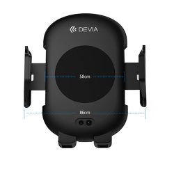   Devia Smart autós telefon tartó és vezeték nélküli töltő, fekete