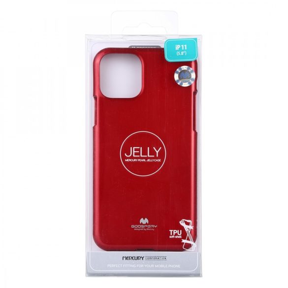 Mercury Goospery Jelly iPhone 11 Pro Max hátlap, tok, piros