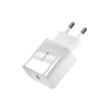 Devia hálózati töltő Smart PD 1x USB-C 20W, fehér