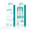 Devia hálózati töltő Rocket PD 20W 1x USB-C, fehér + kábel USB-C - Lightning