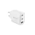 Devia hálózati töltő Extreme PD GaN 65W 2x USB-C 1x USB + USB-C - USB-C kábel, fehér