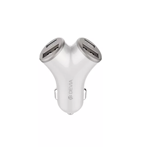 Devia autós töltő Extreme Metal PD 48W 2x USB 2x USB-C , ezüst