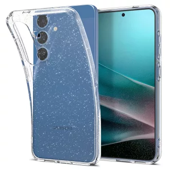   Spigen Liquid Crystal Glitter Samsung Galaxy S25 tok, átlátszó