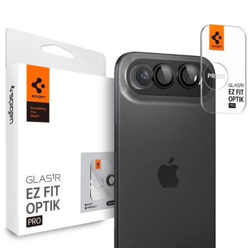 Spigen OPTIK PRO GLAS.TR ”EZ FIT” CAMERA PROTECTOR 2-PACK iPhone 17 Air kameravédő, fekete
