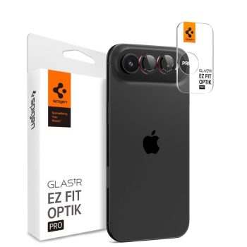   Spigen OPTIK PRO L-SERIES GLAS.TR ”EZ FIT” CAMERA PROTECTOR 2-PACK iPhone 17 Air kameravédő, fekete-piros