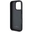 BMW case iPhone 16 Pro 6,3" BMHCP16LSLLBK Hardcase Leather Hot Stamp tok, fekete