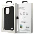 BMW case iPhone 16 Pro 6,3" BMHCP16LSLLBK Hardcase Leather Hot Stamp tok, fekete