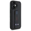 BMW case iPhone 16 6,1" BMHCP16SGSPCCK Hardcase M Grip Stand Smooth Carbon tok, fekete