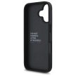 BMW case iPhone 16 6,1" BMHCP16SGSPCCK Hardcase M Grip Stand Smooth Carbon tok, fekete