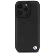 BMW case iPhone 16 Pro Max 6,9" BMHCP16XSLLBK Hardcase Leather Hot Stamp tok, fekete