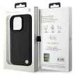 BMW case iPhone 16 Pro Max 6,9" BMHCP16XSLLBK Hardcase Leather Hot Stamp tok, fekete