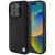 BMW case iPhone 16 Pro 6,3" BMHMP16LSLLBK Hardcase Leather Hot Stamp MagSafe tok, fekete
