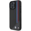 BMW case iPhone 16 6,1" BMHMP16S23PUTRK Hardcase M Meshed Tricolor Stripes MagSafe tok, fekete