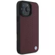 BMW BMHMP16X23RDDR iPhone 16 Pro Max 6.9" tok, piros hardcase Sign Leather Diamond Metal Logo MagSafe