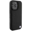 BMW case iPhone 16 Pro Max 6,9" BMHMP16XSLLBK Hardcase Leather Hot Stamp MagSafe tok, fekete