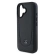 Mercedes case iPhone 16 6,1" MEHCP16SARMBK Hardcase Leather Urban tok, fekete