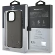 Mercedes case iPhone 16 Pro Max 6,9" MEHCP16X23RBCSB Hardcase MB Curved Stitches Leather tok, barna