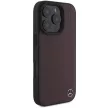 Mercedes MEHMP16L23RBGVR iPhone 16 Pro, 6.3" tok, piros hardcase MB Wood Imitation Leather MagSafe