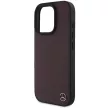 Mercedes MEHMP16L23RBGVR iPhone 16 Pro, 6.3" tok, piros hardcase MB Wood Imitation Leather MagSafe