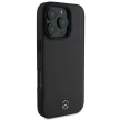 Mercedes case iPhone 16 Pro Max 6,9" MEHMP16X23RBARK Hardcase Textutok, piros And Plain Leather MagSafe tok, fekete