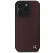 Mercedes MEHMP16X23RBGVR iPhone 16 Pro Max 6.9" tok, piros hardcase MB Wood Imitation Leather MagSafe