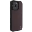 Mercedes MEHMP16X23RBGVR iPhone 16 Pro Max 6.9" tok, piros hardcase MB Wood Imitation Leather MagSafe
