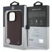 Mercedes MEHMP16X23RBGVR iPhone 16 Pro Max 6.9" tok, piros hardcase MB Wood Imitation Leather MagSafe