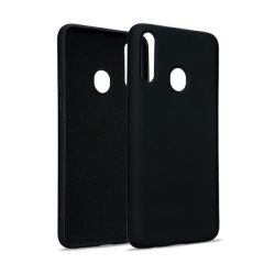 Silicone Case iPhone 12/12 Pro hátlap, tok, fekete