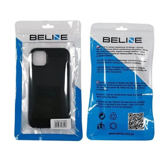 Carbon Case Flexible iPhone 12 Pro Max hátlap, tok, fekete