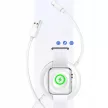 USAMS US-CC096 2in1 Wireless Qi Charger, iPhone, iWatch, AirPods vezeték nélküli töltő, lightning kábellel, fehér
