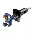 Baseus S13 univerzális autós töltő és FM transmitter, dual-usb, fekete