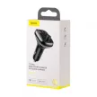 Baseus S13 univerzális autós töltő és FM transmitter, dual-usb, fekete