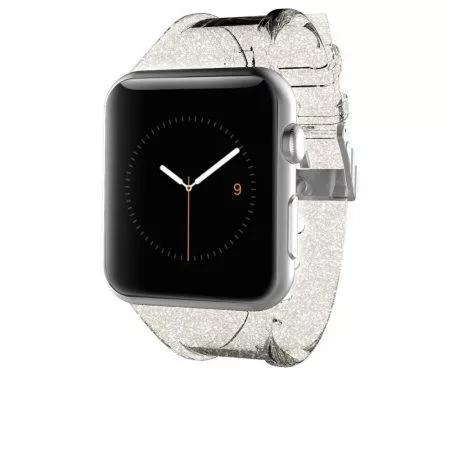 Case-Mate Apple Watch óraszíj Sheer Glam 42mm óraszíj, átlátszó-arany