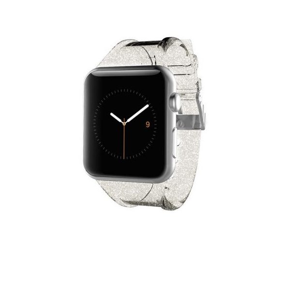 Case-Mate Apple Watch Strap Sheer Glam 42mm óraszíj, átlátszó-arany