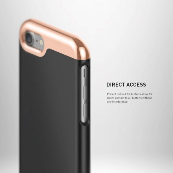 Caseology iPhone 7 Plus Savoy Series hátlap, tok, fekete