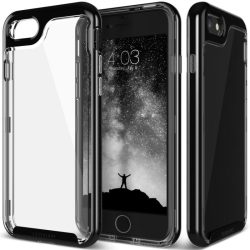   Caseology iPhone 7 Plus Skyfall Series hátlap, tok, jetblack, fekete