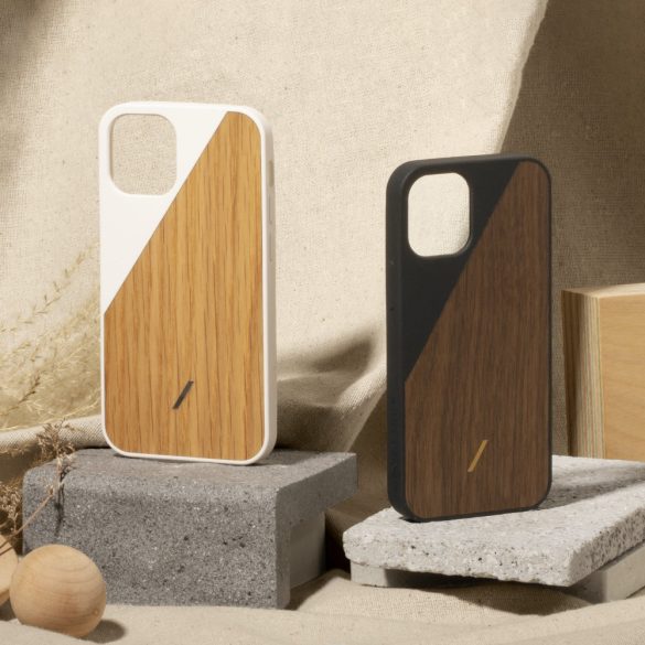 Native Union Clic Wooden iPhone 12 Pro Max hátlap, tok, fehér