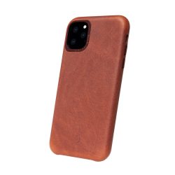 Decoded iPhone 12/12 Pro eredeti bőr hátlap, tok, barna