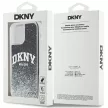 DKNY case for IPHONE 12/12 Pro hátlap, tok DKHCP12MLBNAEK Liquid Glitters W/Arch Logo, fekete