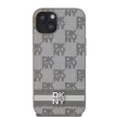 DKNY iPhone 13 PU Leather Checkered Pattern and Stripe DKHCP13MPCPTSSE hátlap, tok, bézs