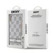 DKNY iPhone 13 PU Leather Checkered Pattern and Stripe DKHCP13MPCPTSSE hátlap, tok, bézs