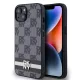 DKNY iPhone 13 PU Leather Checkered Pattern and Stripe DKHCP13MPCPTSSK hátlap, tok, fekete