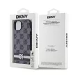 DKNY iPhone 13 PU Leather Checkered Pattern and Stripe DKHCP13MPCPTSSK hátlap, tok, fekete
