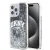 DKNY iPhone 14 Pro Liquid Glitter Arch Logo DKHCP14LLBNAEK hátlap, tok, fekete