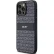 DKNY hátlap, tok, Leather Mono Stripe & Metal Logo DKHCP14XPRTHSLK Iphone 14 Pro Max hátlap, tok, fekete
